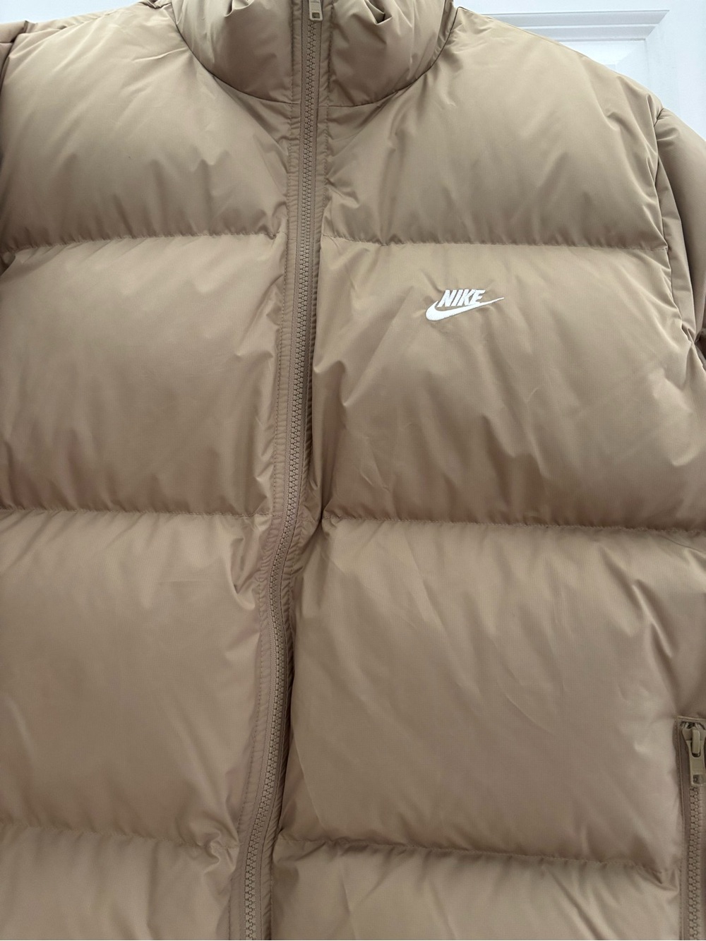 Nike Men’s Therma FIT Down Beige Puffer Jacket 650 Size L - Picture 5 of 12